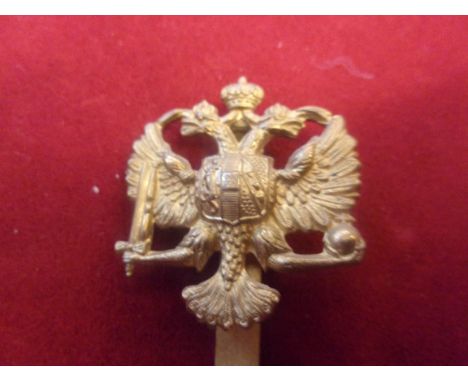 1st (The Queen's) Dragoon Guards Cap Badge 1949-1959 (White-metal), slider. K&amp;K: 1885.-1st (The Queen's) Dragoon Guards C
