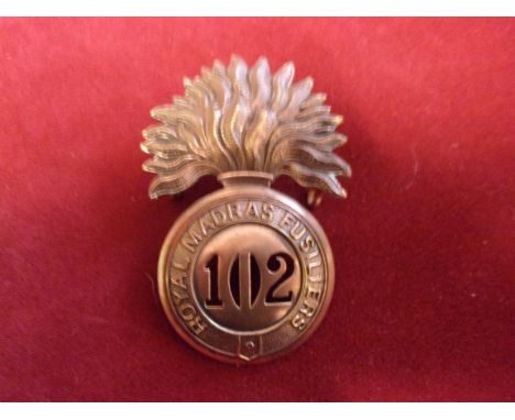 102nd Royal Madras Fusiliers Regiment of Foot (Became 1st Battalion Royal Dublin Fusiliers) Warrant Officers Glengarry and pr