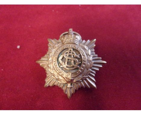 Royal Army Service Corps WWI Other Ranks Forage Cap Badge (Gilding-metal), two lugs K&amp;K: 988
