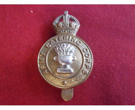 Army Catering Corps Cap Badge (Gilding-metal), two lugs, design sealed 12th March 1951. K&amp;K: 2157