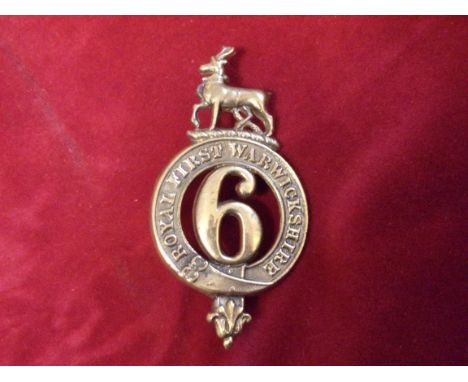 6th Royal First Warwichshire Regiment of Foot (later Royal Warwickshire) Glengarry badge of the Pre-Territorial era 1874-1881