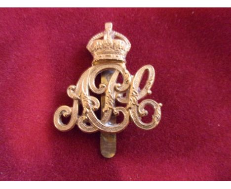 Army Pay Corps Pre-WWI Pattern Cap Badge (Brass, slider) An attractive badge. 