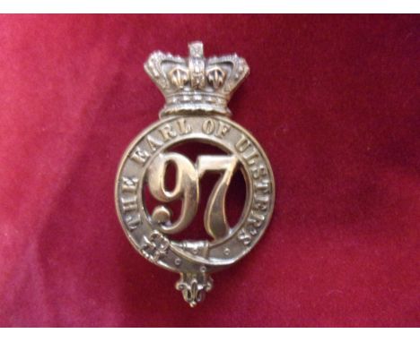 97th The Earl of Ulster's Regiment of Foot (Became 2nd Battalion Queen's Own Royal West Kent Regt) Glengarry and pre-Territor