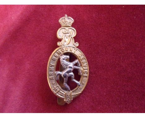 Army Remount Service WWI Cap Badge (Bi-metal. Slider) 