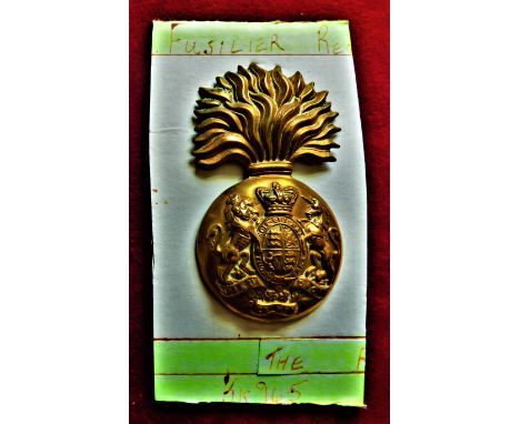 The Royal Scots Fusiliers Regiment Other Ranks Head Dress Glengarry cap badge, (Brass) two lugs, first type. K&amp;K: 965. -T