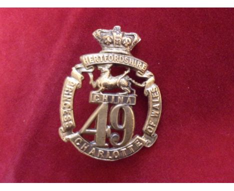 51st Princess Charlotte of Wales Hertfordshire Regiment of Foot (Later became Berkshire Regt) Glengarry badge of the Pre-Terr