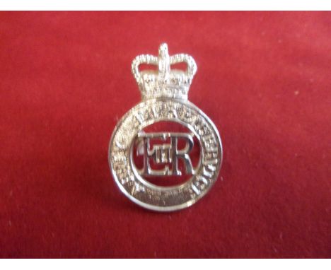 Army Department Fire Service EIIR Cap Badge (Anodised), two lugs, second type without 'W.D.' on the circlet. K&amp;K: 2181
