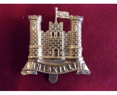 6th (Inniskilling) Dragoons Cavalry Field-Service Other Ranks Cap Badge (Gilding-metal), two lugs. K&amp;K: 758