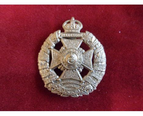 Rifle Brigade (Prince Consort's Own) WWII Side Cap Badge (White-metal), slider. K&amp;K: 2019