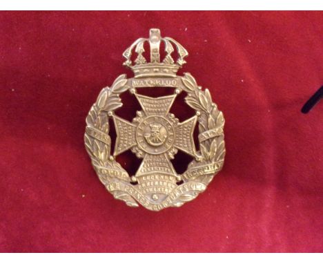 Rifle Brigade (The Prince Consorts Own) Officers Helmet Plate 1880-1895 K&amp;K: 1571 (Brass, lugs)