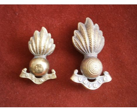 The Royal Regiment of Artillery World War Two F.S. Cap Badges (Brass) two variants. K&amp;K: 1935. 