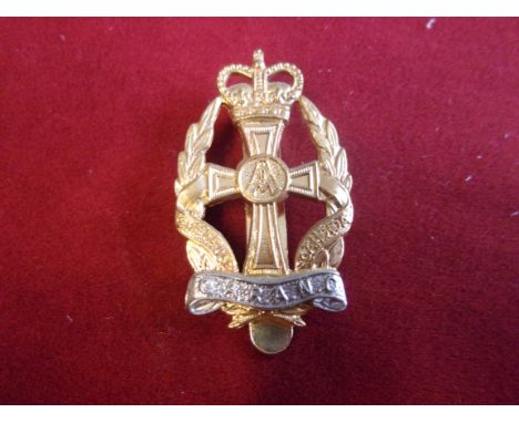 Queen Alexandra's Royal Army Nursing Corps Cap Badge (Anodised), two lugs. K&amp;K: 2187