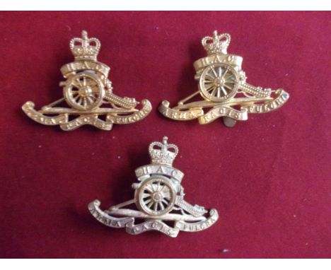 Honourable Artillery Company - The Honourable Artillery Battery, Royal Horse Artillery (Volunteers) EIIR Cap Badge (Gilt), sl