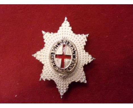 Coldstream Guards 1950's Badge (Silver-plated and enamel), made by the Birmingham Mint but never issued to HM Forces. A Comme