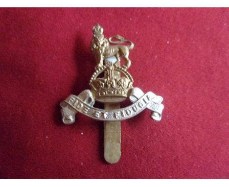 Royal Army Pay Corps WWII Beret Badge (Bi-metal), slider, design issued in 1951 and made J.R. Gaunt.  K&amp;K: 2136