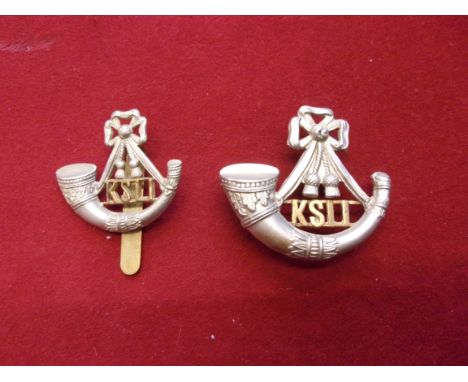 King's Own (Yorkshire Light Infantry) WWI Cap Badge (Bi-metal), slider. K&amp;K: 671-King's Own Yorkshire Light Infantry WWII