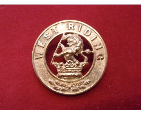 The Duke of Wellington's (West Riding) Regiment Victorian- other rank helmet plate-centre 1881-1901 (Gilding-Metal constructi