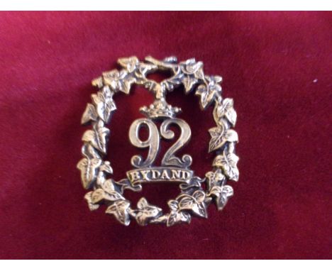 92nd Gordon Highlanders Regiment of Foot (Became 2nd Battalion Gordon Highlanders) Glengarry and pre-Territorial era 1874-188