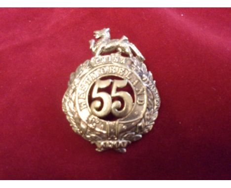 55th Westmoreland Regiment of Foot (Became the 2nd Battalion Border Regiment) Glengarry badge of the Pre-Territorial era 1874