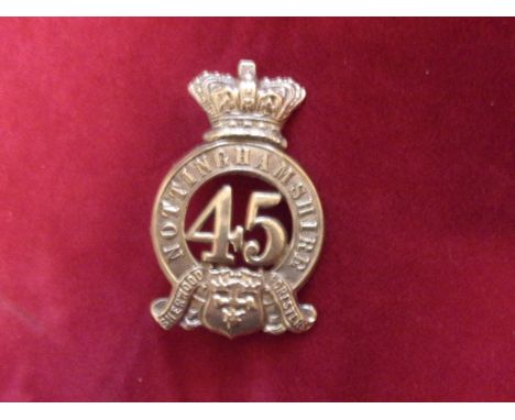 45th Nottinghamshire Regiment of Foot (Later became 1st Battalion Sherwood Foresters (Derbyshire) Glengarry badge of the Pre-