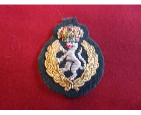 Women's Royal Army Corps Officers Cap Badge (Cloth and bullion)