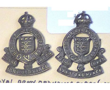 British WWII Officers Royal Army Ordnance Corps, KC (Bronze, lugs) a fantastic pair