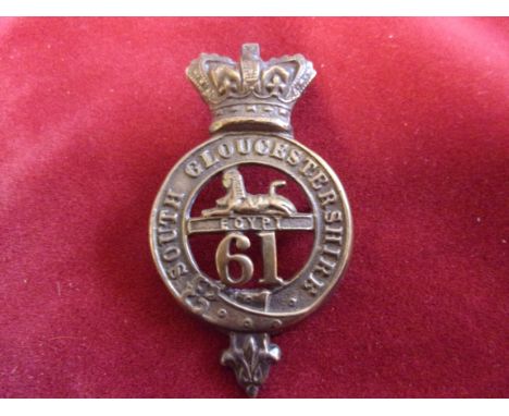 61st South Gloucester Regiment of Foot (2nd Battalion Gloucestershire) Glengarry and pre-Territorial era 1874-1881 Badge, (Br