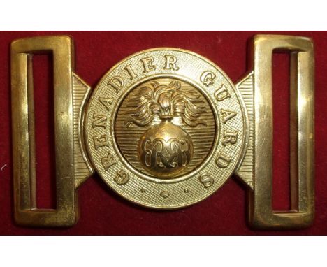 Grenadier Guards EIIR post 1953 Belt Buckle, heavy brass construction. Made H&amp;S Ltd, two piece construction and matching.