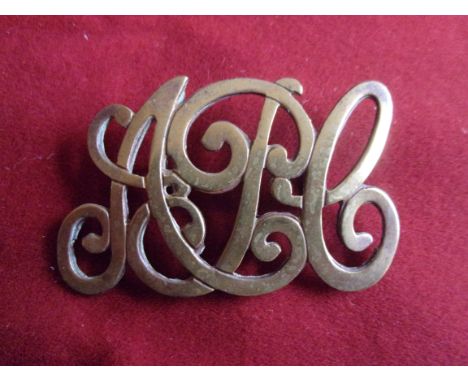 Royal Army Pay Corps Forage Cap Badge (Gilding-metal), two lugs as worn between 1898 to 1900. K&amp;K: 1033