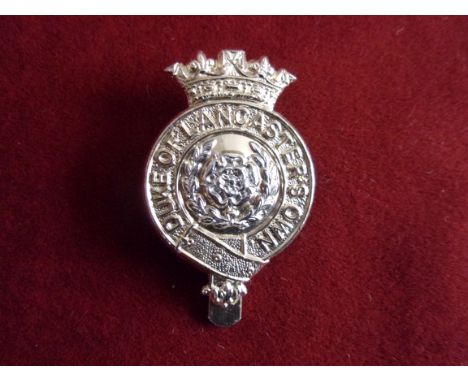 The Duke of Lancaster's Own Yeomanry EIIR Cap Badge (Anodised), slider and made by Firmin, third type. K&amp;K: 2310