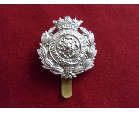 Hampshire Regiment Duke of Connaught's Own 6th Royal Hampshire R.A. Territorial EIIR Cap Badge (White-metal), slider and made