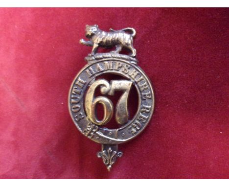 67th South Hampshire Regiment of Foot (Became 2nd Battalion Hampshire Regt) Glengarry and pre-Territorial era 1874-1881 Badge