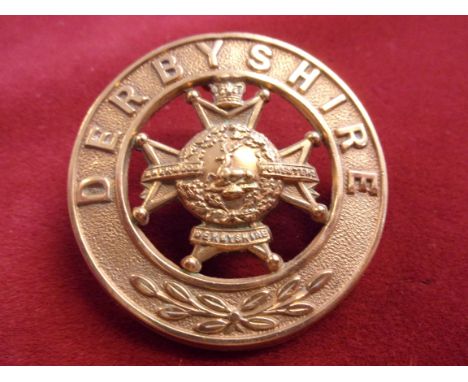 The Sherwood Foresters (Derbyshire) Regiment 1902-1914 (Gilding-metal construction) K&amp;K: 401. Four lugs.