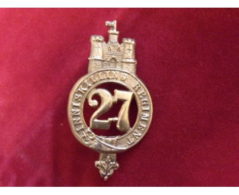 27th Inniskilling Regiment (became 1st Battalion Royal Inniskilling Fusiliers) Glengarry badge of the Pre-Territorial era 187