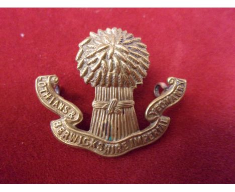 Lothian's &amp; Berwickshire Imperial Yeomanry Victorian Cap Badge (Gilding-metal), two lugs. K&amp;K: 1348