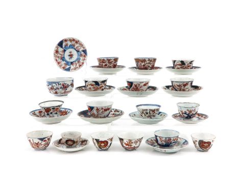 Including 17 cups and 13 saucers, 18th Century, in diverse conditions.