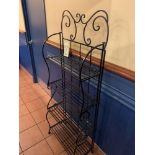 Rack fer forgé 5' H x 2 large