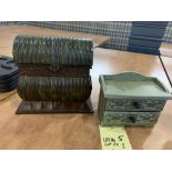 Lot de 2 petits coffes, décos