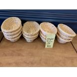 Lot de 12 paniers pain