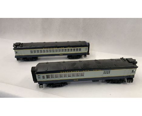 MTH 2 x Baltimore & Ohio 30-6920 0 Gauge Power Car & Dummy Car Diesel Set  Condition 5    856