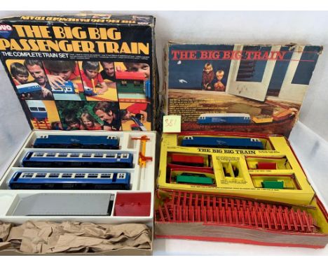 Rovex The Big Train Freight set with engine & 4 wagons plus track, and 1 passenger set     Condition 2-3    381
