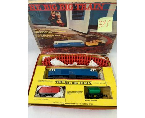 Rovex The Big Train Freight set with engine & 2 wagons and track      Condition 3    375