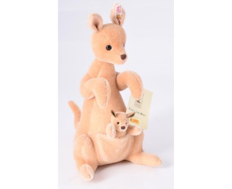 
	
		STEIFF, KANGA AND ROO, 02268, CLASSIC POOH COLLECTION, CIRCA 2012
		Limited edition of 5,000, light brown mohair, button