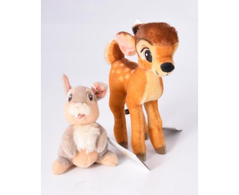 
	
		STEIFF, BAMBI AND THUMPER, 01946 and 01675, DISNEY SHOWCASE COLLECTION, CIRCA 2002
		 60th Anniversary of Bambi, limited