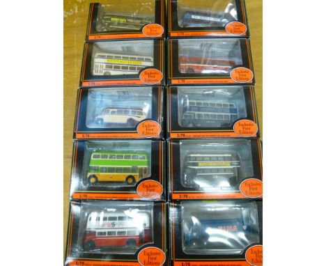10 EXCLUSIVE FIRST EDITIONS VEHICLES - MOSTLY BUSES