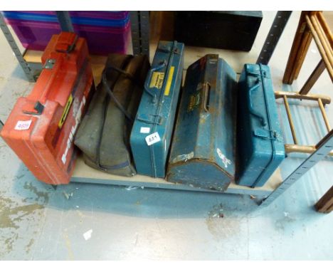 Five boxes of mixed tools 