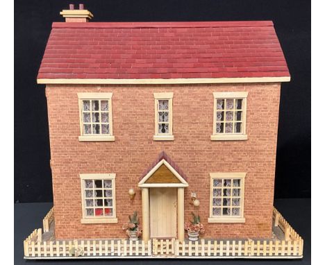 Toys &amp; Juvenalia - A 1970s Georgian style doll’s house with various doll’s house furniture and accessories 