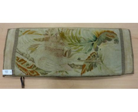 Vintage textiles - embroidered kneeler cushion L95cm

Provenance: Charlotte Louise Adela Evelina Rothschild (1873 - 1947) 
