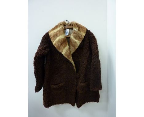 Vintage clothing - lamb fur coat with African nyala deer collar 

Provenance: Charlotte Louise Adela Evelina Rothschild (1873
