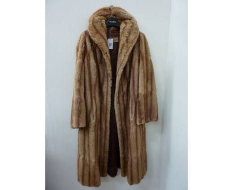 Vintage clothing - musquash fur coat bearing label 'Rodgers of Bridlington' Condition Report Damp spots to inside lining, som